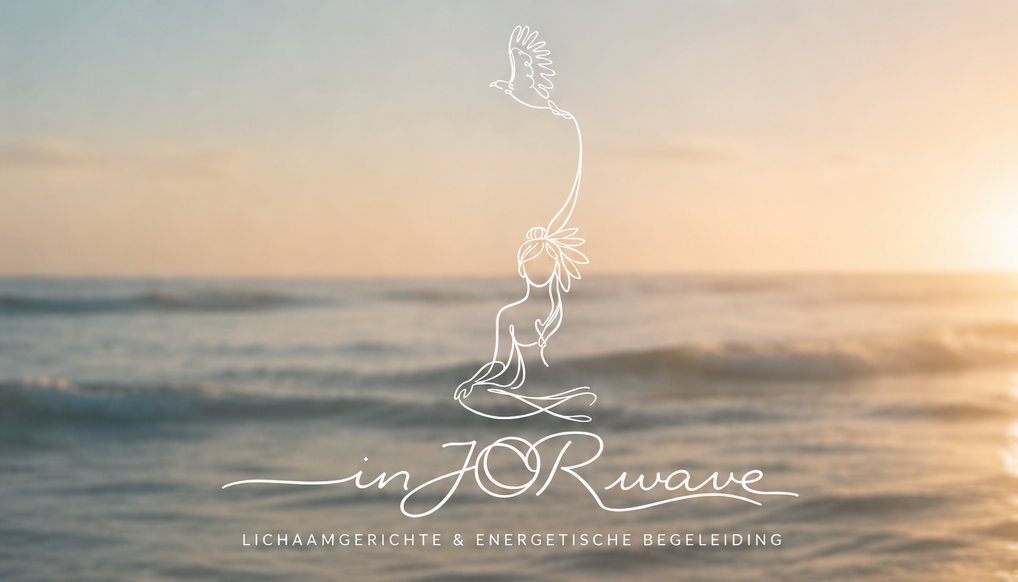Zachte zee met inJORwave logo